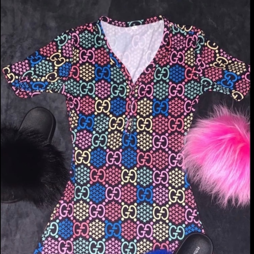 Colorful Multicolored Onesie sizes Small-XLarge
